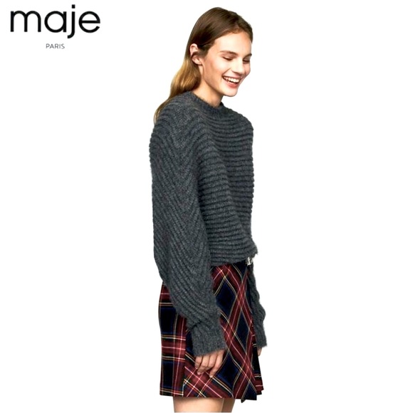 NWOT Maje Mousee Gris Oversized Sweater